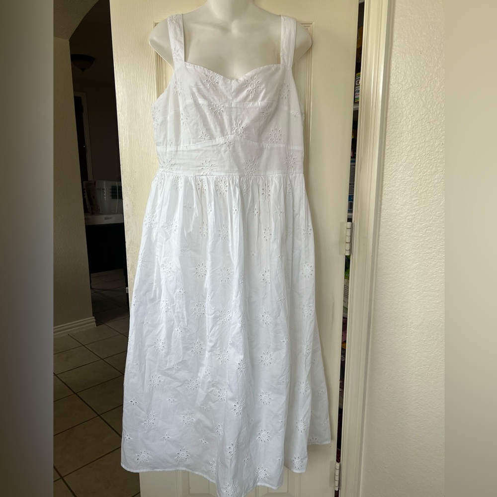 J.Crew Eyelet Midi Dreas